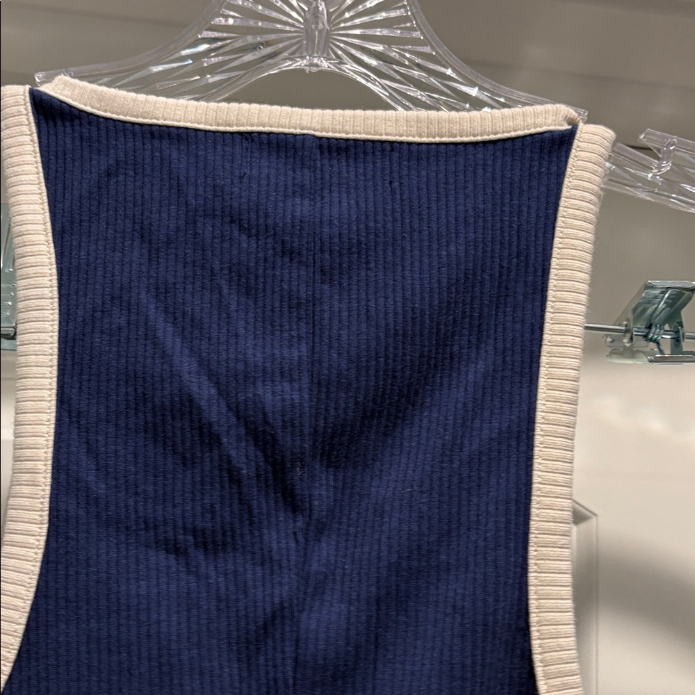 J.Crew Navy Racerback Cropped Tank - Picture 5 of 5